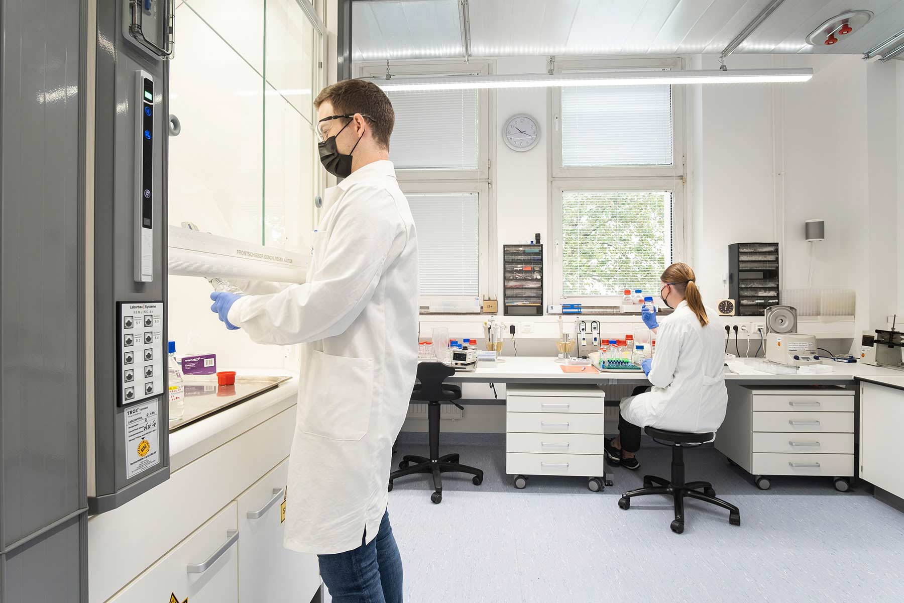 Scientist conducting data review
